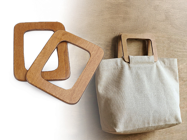 Hölzerne Taschengriffe