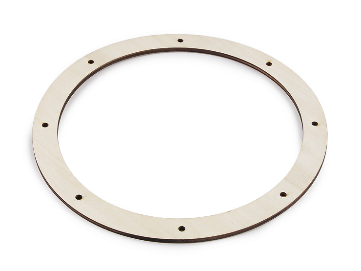 Dřevěný kruh na výrobu věnců s 8 otvory Ø24 cm