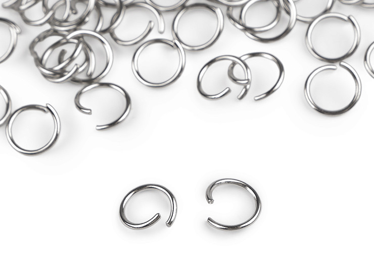 Connecting ring Ø10 mm made of stainless steel for making key chains