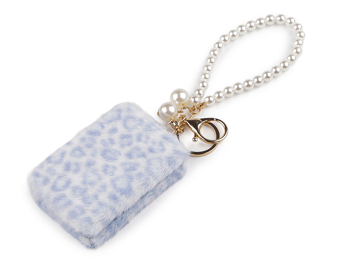 Plyšové kozmetické zrkadlo / prívesok na kabelku