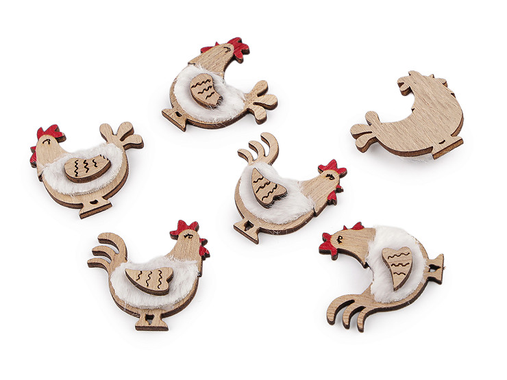 Kurka drewniana do dekoracji 