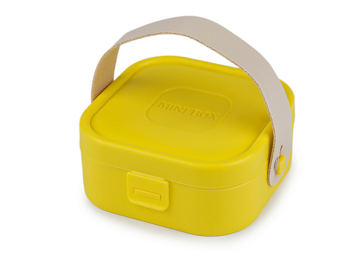 Malá šperkovnice plastová, cestovní 4x9x9 cm