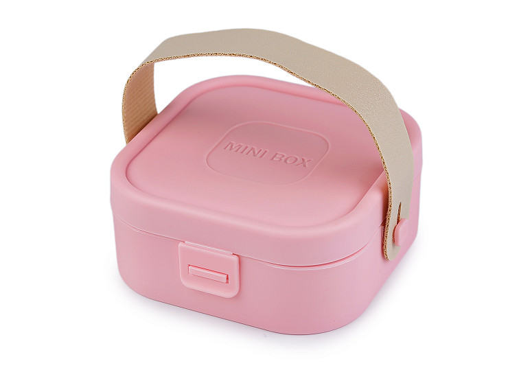 Malá šperkovnice plastová, cestovní 4x9x9 cm