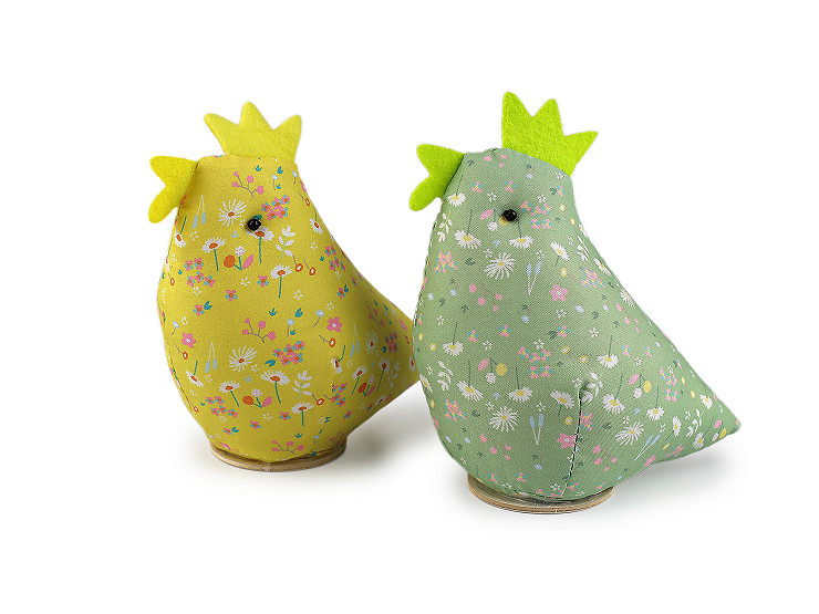 Textilná sliepočka na jarné aranžovanie