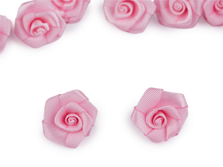 Szetén rózsa virág Ø15 mm