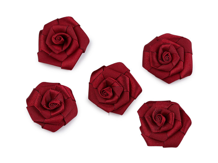 Saténová růže Ø35 mm