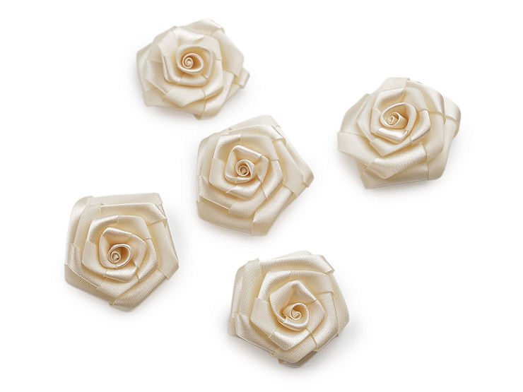 Saténová růže Ø40 mm