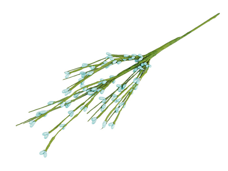 Umelá vetvička s púčikmi na drôtiku tvarovateľná