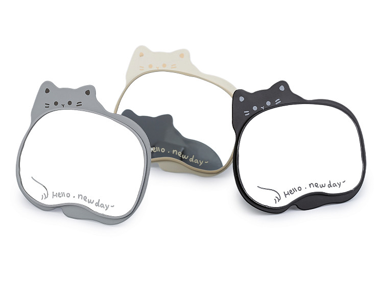 Kosmetické zrcátko se stojánkem kočka