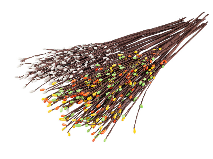 Umelá vetvička s púčikmi na drôtiku