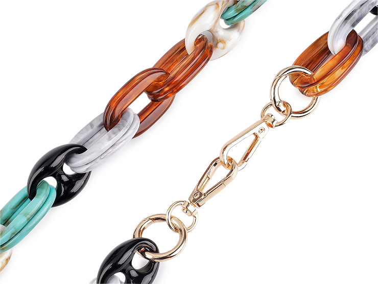 Řetěz na mobilní telefon s karabinami délka 120; 130 cm