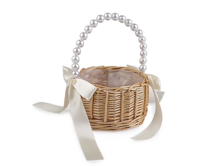 Svatební proutěný košíček pro družičky