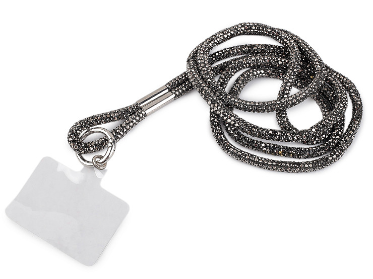 Strasszköves mobiltelefon pánt műanyag betéttel