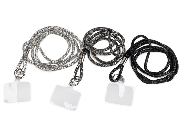 Strasszköves mobiltelefon pánt műanyag betéttel