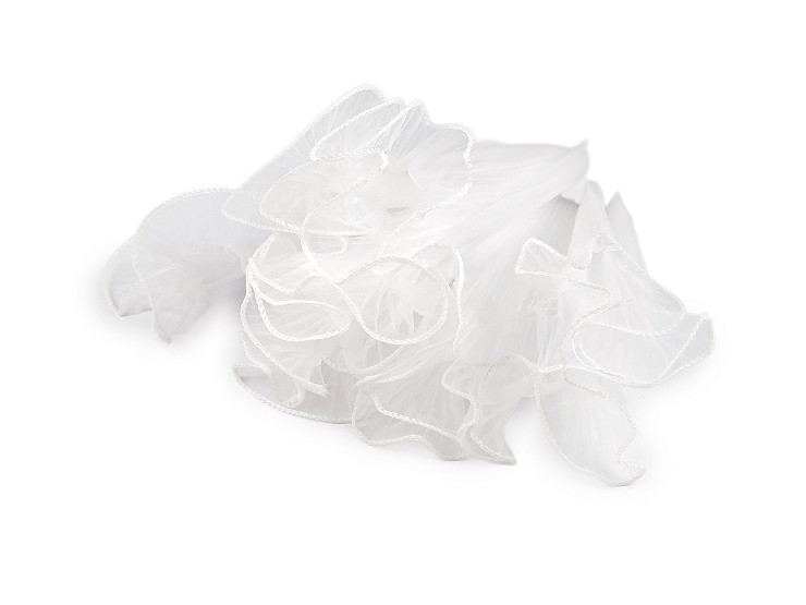 Virágos organza mandzstta 28 cm széles