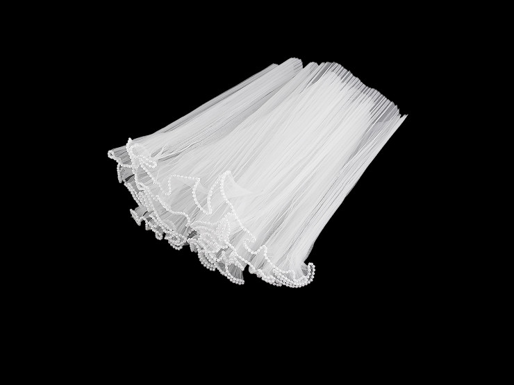 Virágos organza mandzstta gyöngyökkel 28 cm széles