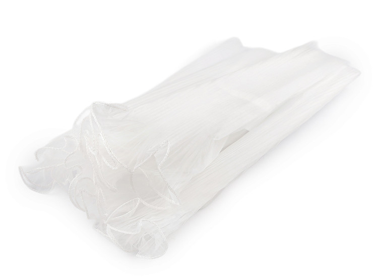 Virágos organza mandzstta 48 cm széles