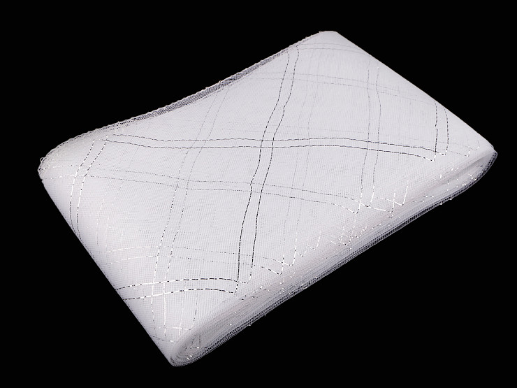 Modistická krinolína s lurexem šíře 16 cm