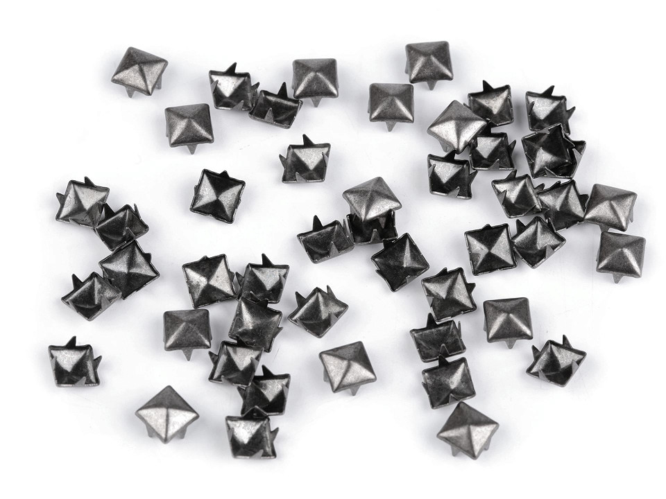 Lot De 150 Clous Pyramidaux Carrés 10 Mm - En Métal Argenté, Pour Customiser Vêtements, Chaussures, Sacs - Style Punk, Rock, Artisanat