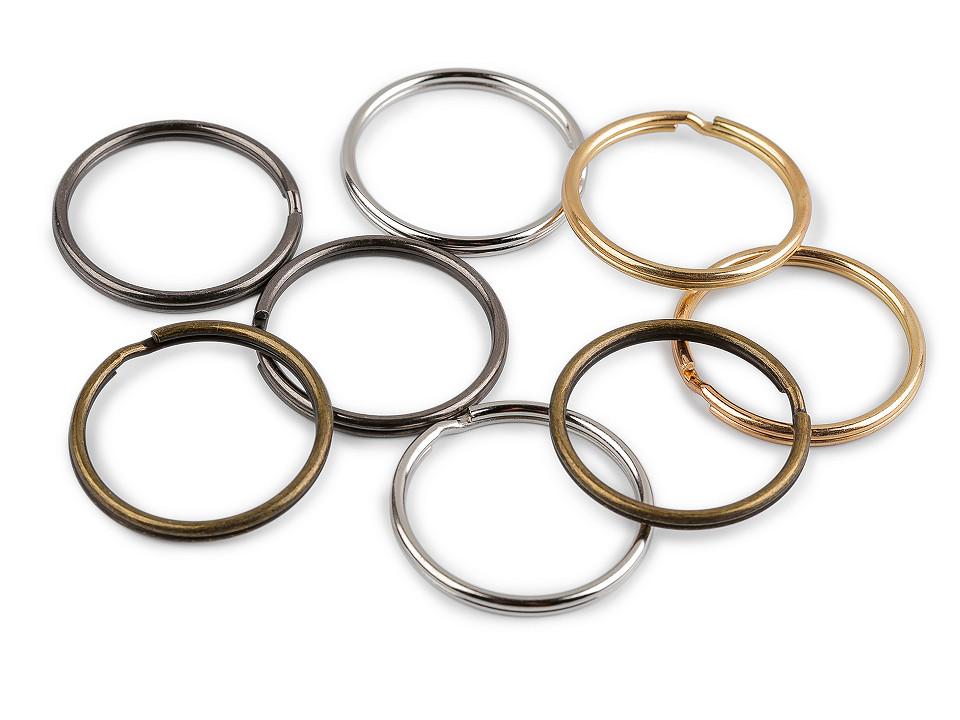 Porta Chiavi Anelli Per Portachiavi 100 Pezzi 25 Mm Anelli