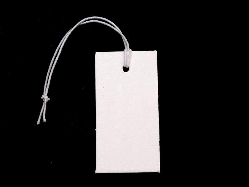 White Price Tags,1000PCS Commodity Marking Paper Tags,5x3.5CM Yard Sale  Pricing Standard Paper Label