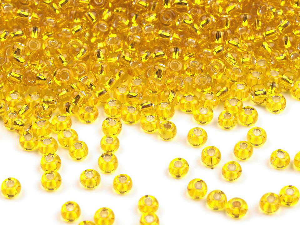 10 URANGLAS -- Perlen ca 16 x 11 mm UP 042 gelb 