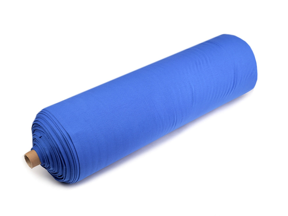 Tissu Polyester Jersey Côtelé élastique - 80 Cm De Large, 1 M De Long - Bleu, Noir, Gris - Neuf
