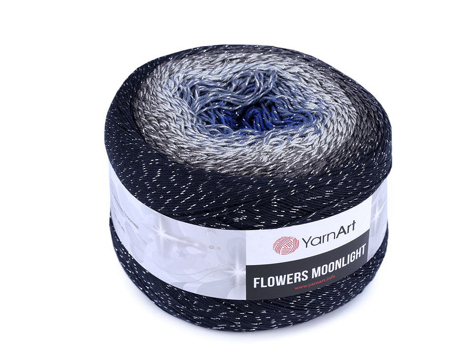 Knitting Yarn Flowers Moonlight 260 g STOKLASA Haberdashery and Fabrics