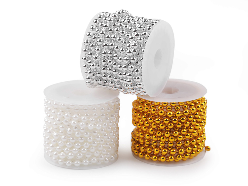 Diadema Pelo Crema Marfil Perlas Imitación - Para Boda, Señoras, Niñas, Acrílico, Uso Casual
