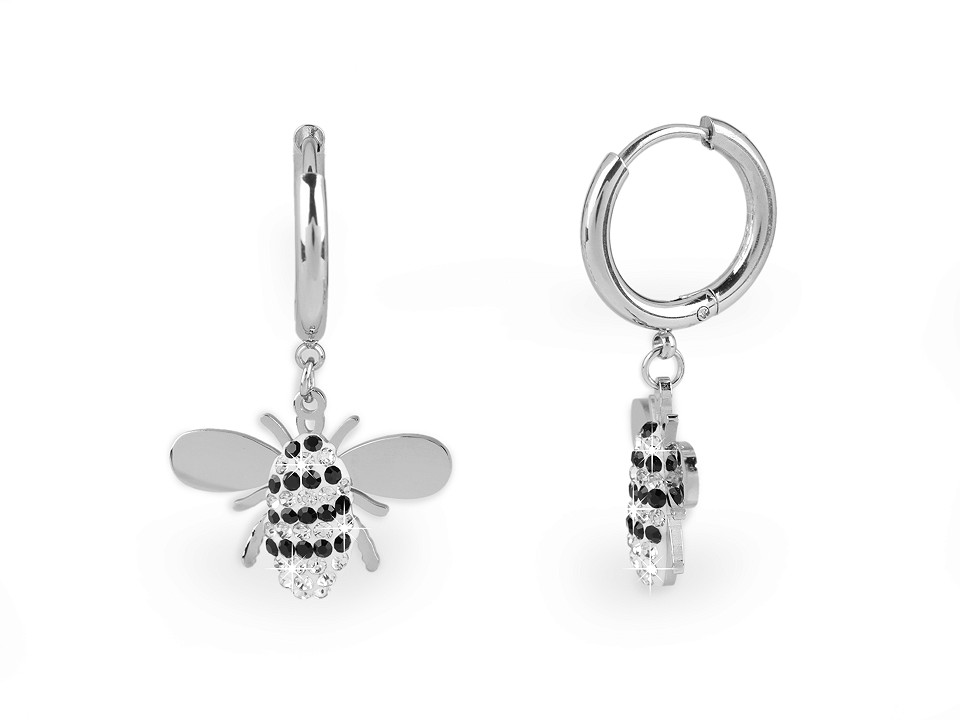 Boucles D'oreilles Abeille - Plaqué Or - Neuf Avec étiquettes