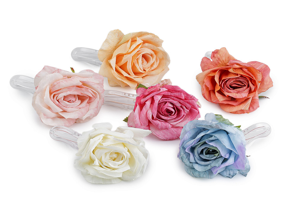 Rose hair clip | STOKLASA Haberdashery and Fabrics