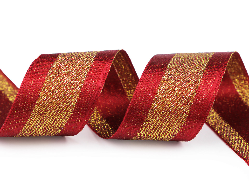 Ribbon with Lurex width 27 mm  STOKLASA Haberdashery and Fabrics