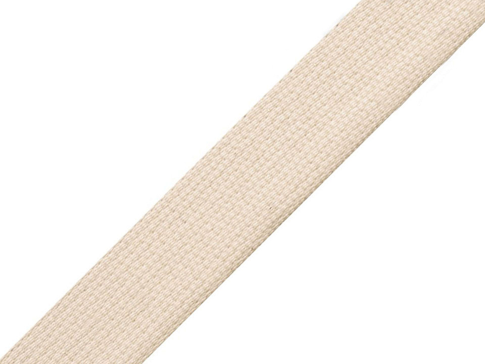 Sangle Polypropylène 40mm X 25m - Beige Clair - Pour Sacs, Meubles, Bordures Textile - Résistance Env. 528 Kg - 9