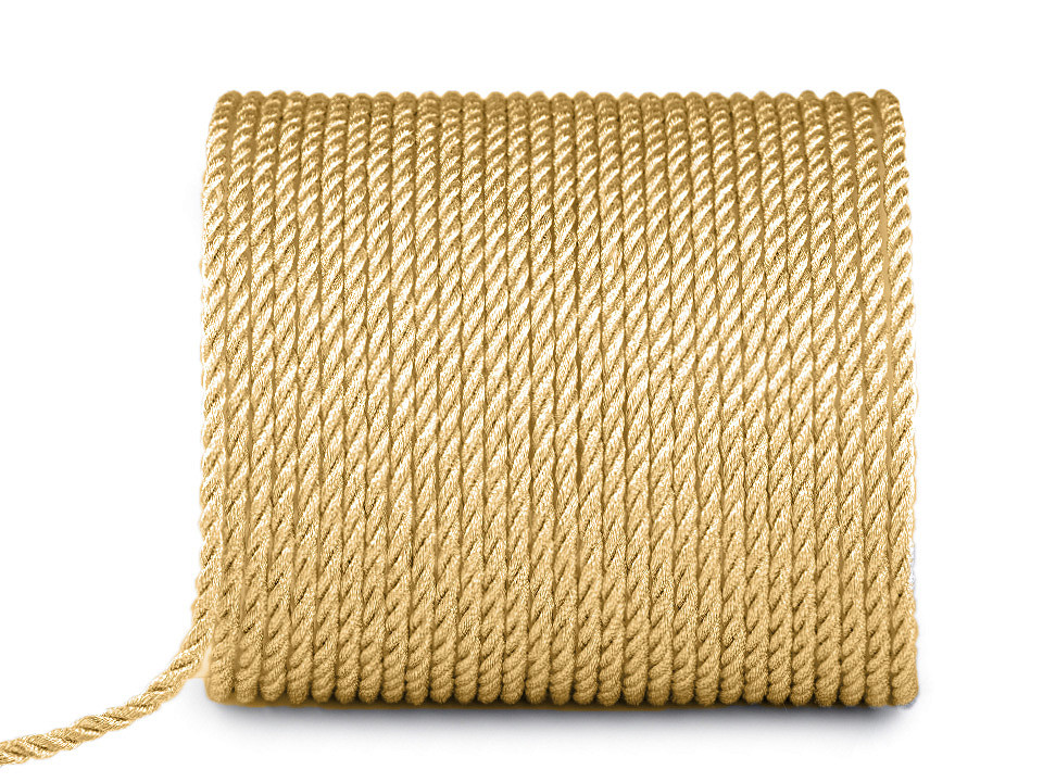 Cordon Torsadé 5 Mm - 16 Yards - Ficelle Tressée Rouge Or - Neuf, Marque Zaplyte