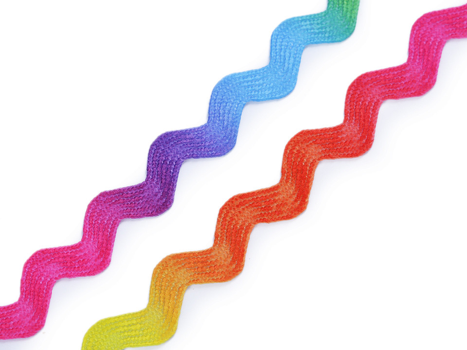 Ric Rac Ribbon Rainbow width 6 mm STOKLASA Haberdashery and Fabrics