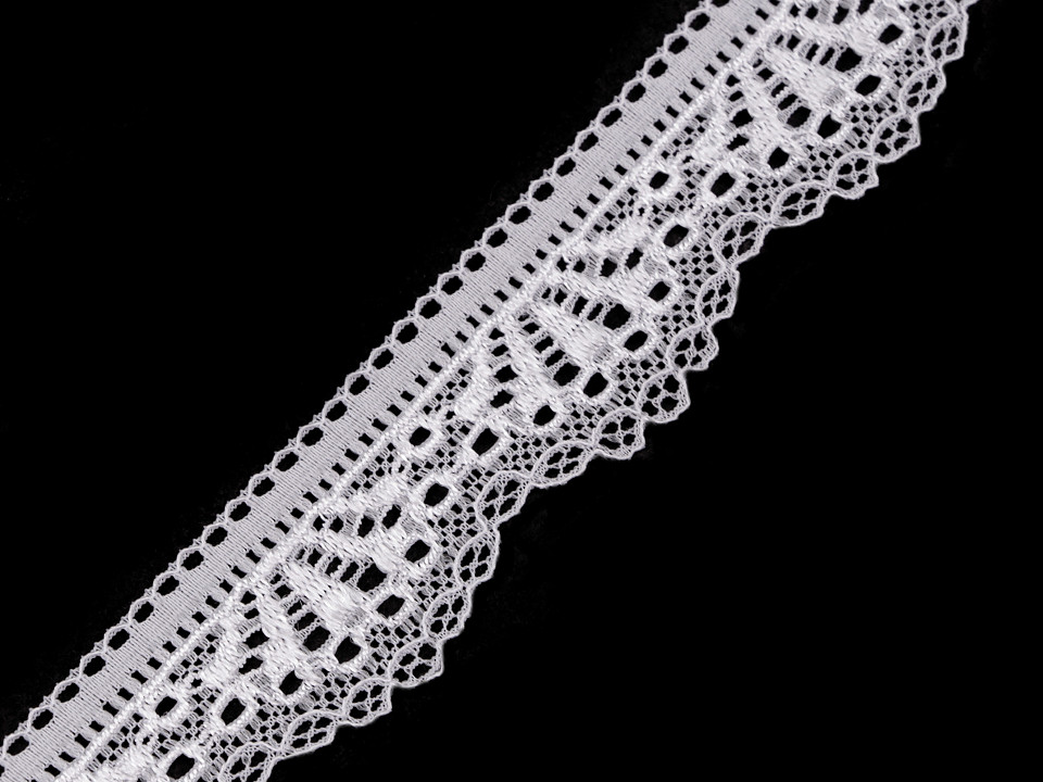 Elastic Lace Trim width 30 mm  STOKLASA Haberdashery and Fabrics