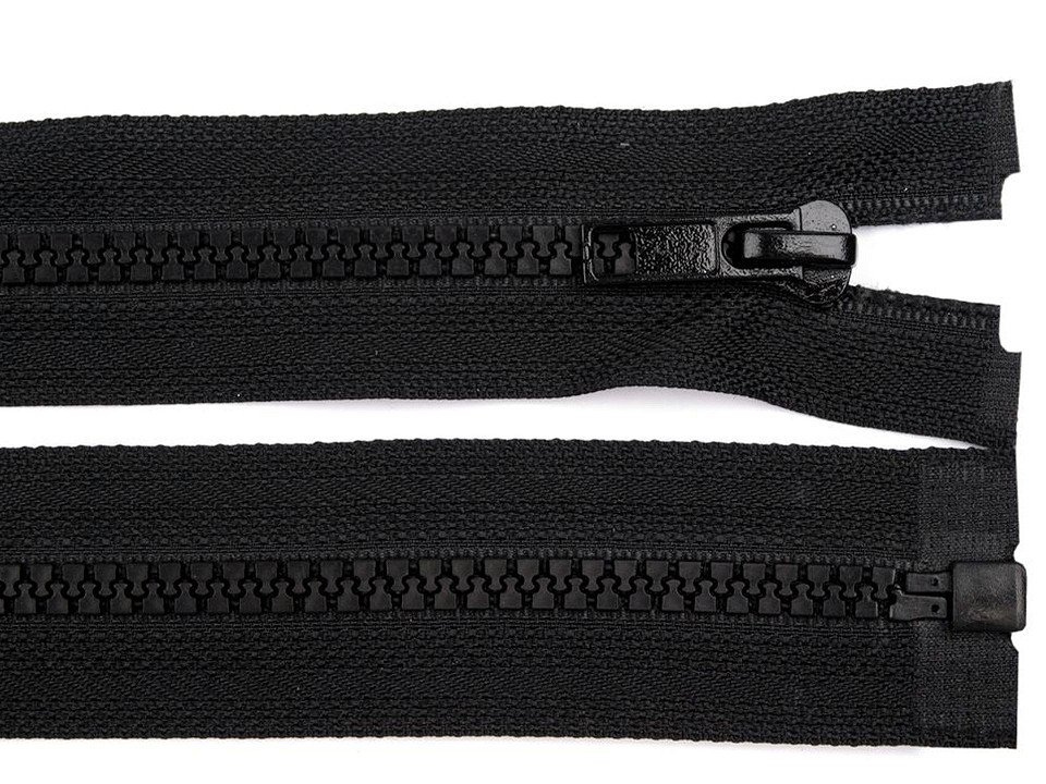 Cremallera Plástica 5 Mm - 85 Cm, Negra, Divisible, Para Costura Y Manualidades
