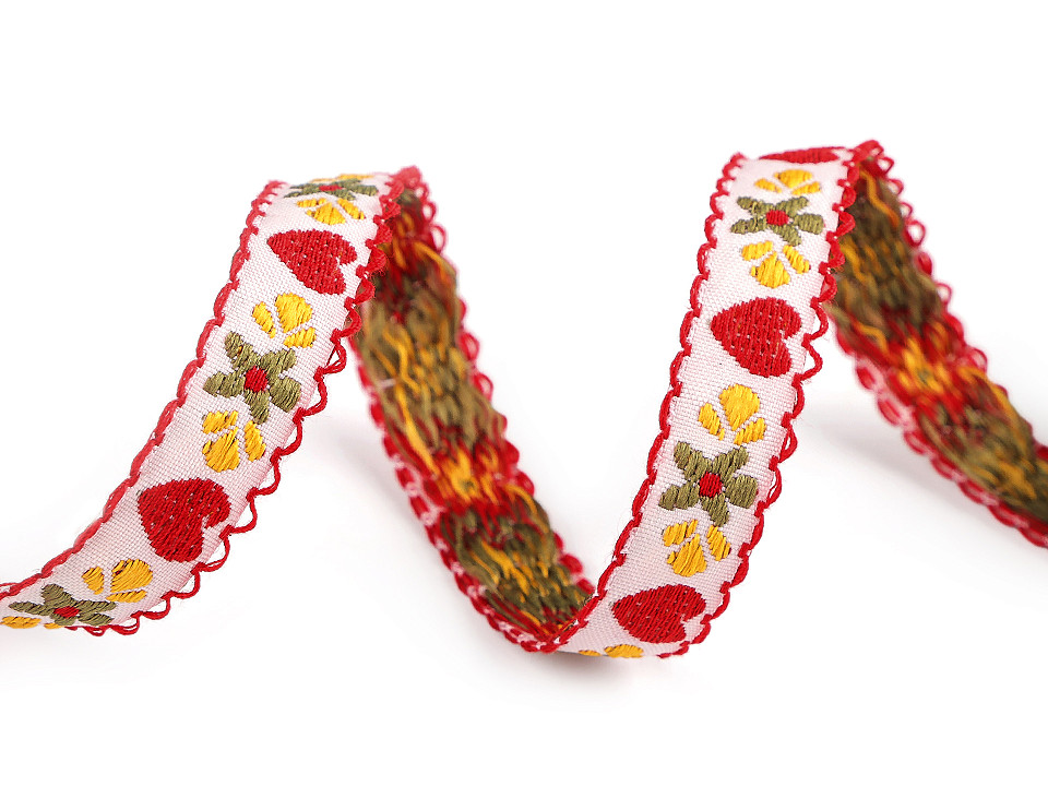 Patterned ribbon, width 15 mm | STOKLASA Haberdashery and Fabrics