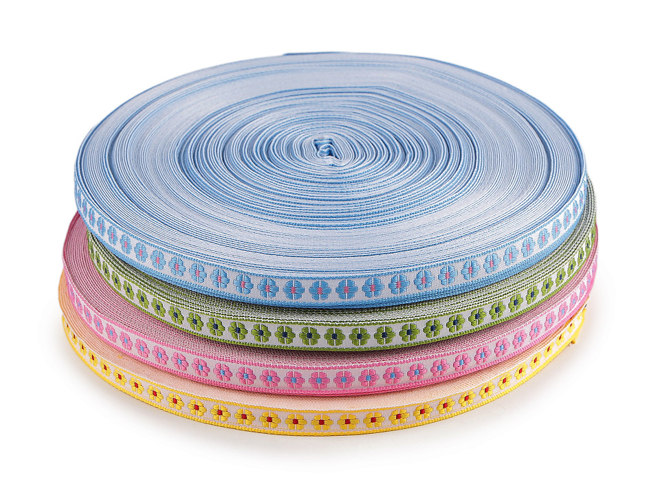 Patterned ribbon, width 10 mm | STOKLASA Haberdashery and Fabrics