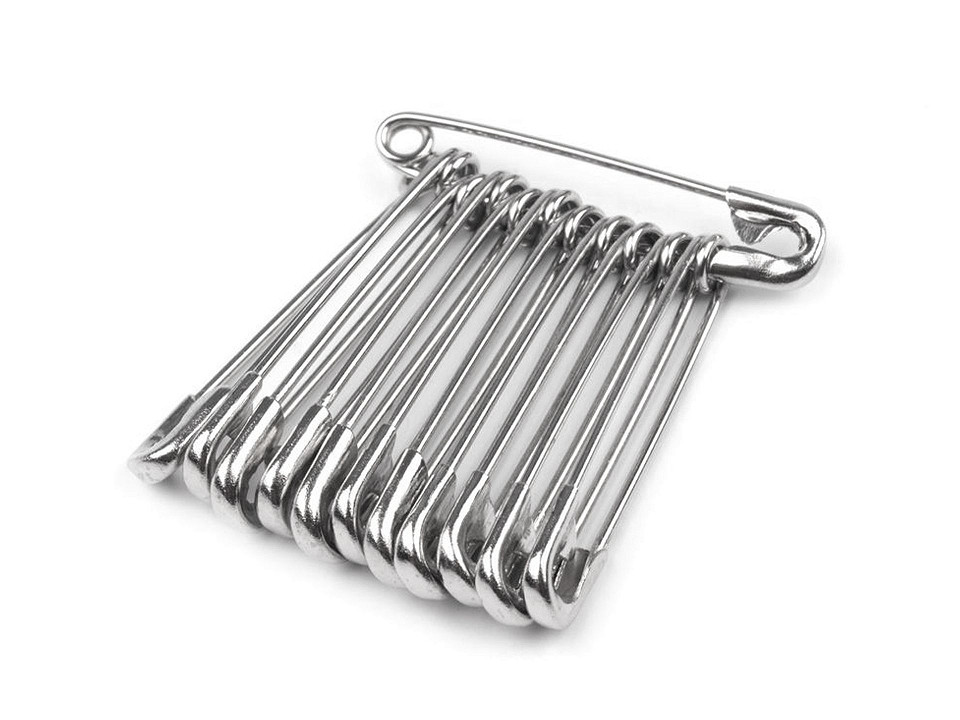 200 Sicherheitsnadeln, 32 Mm, Bunt Gemischt – Metall, Mit Sicherheitsverschluss