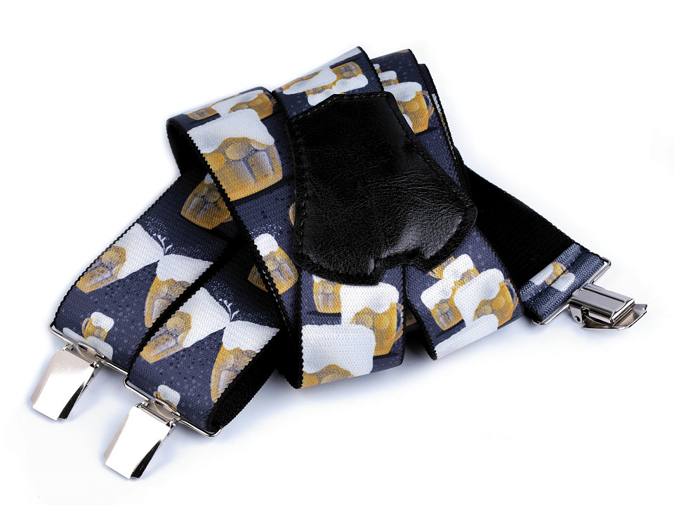 Trouser Braces / Suspenders, Beer STOKLASA Haberdashery and Fabrics