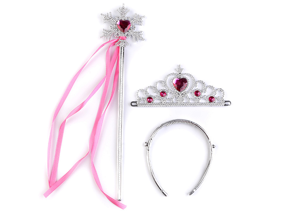 Couronne et sceptre de carnaval Reine des neiges Mercerie et Tissus