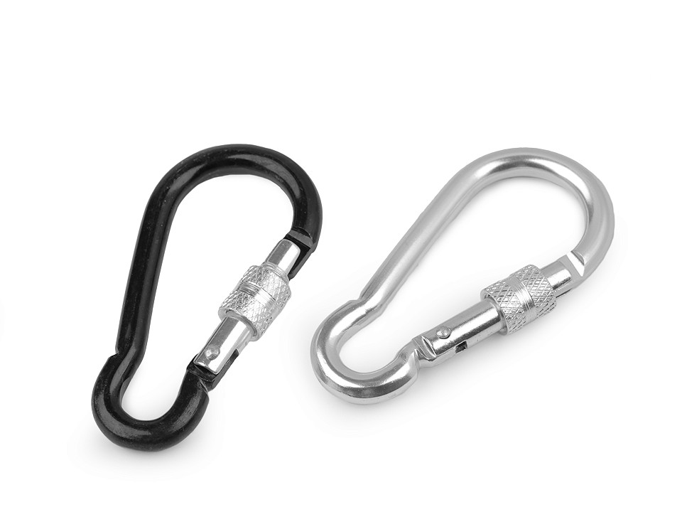 Carabiner Key Ring Alloy Metal Spring Locking Clip Accessory Holder Keys M7D0 