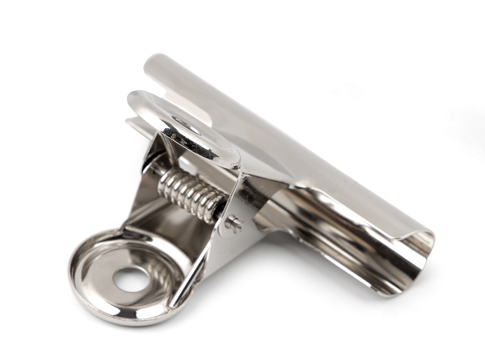 Federclip für Stoffe Breite 75 mmSchrägstreifen Baumwolle Breite 40 mm