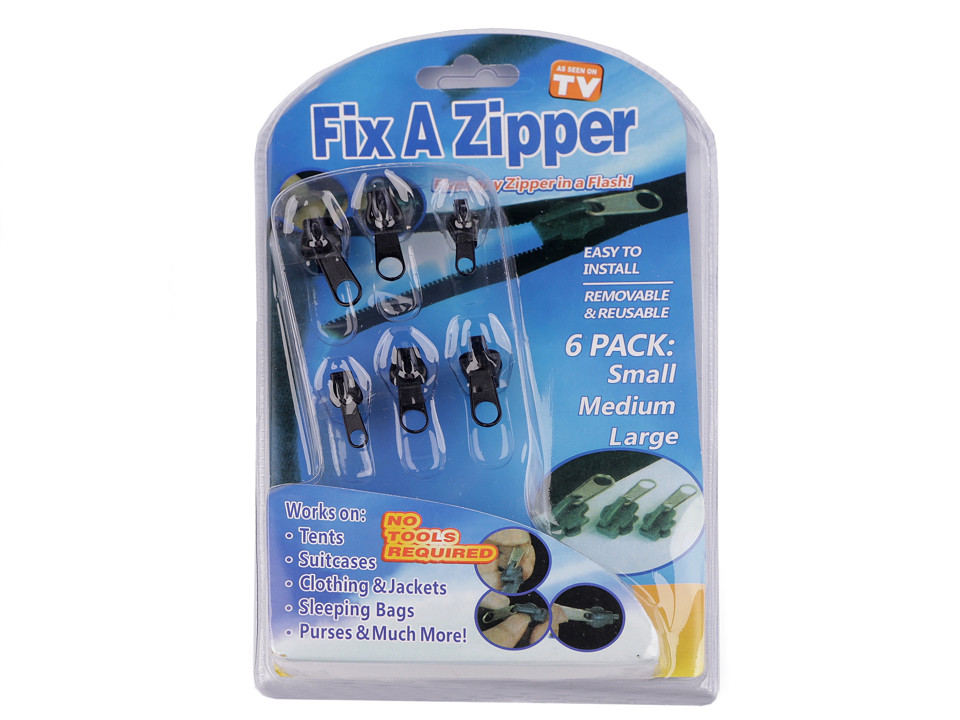 Fix a Zipper – lot de glissières de remplacement pour réparation