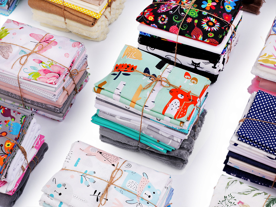 Chutes de tissu assortiment de 1 kg Mercerie et Tissus STOKLASA