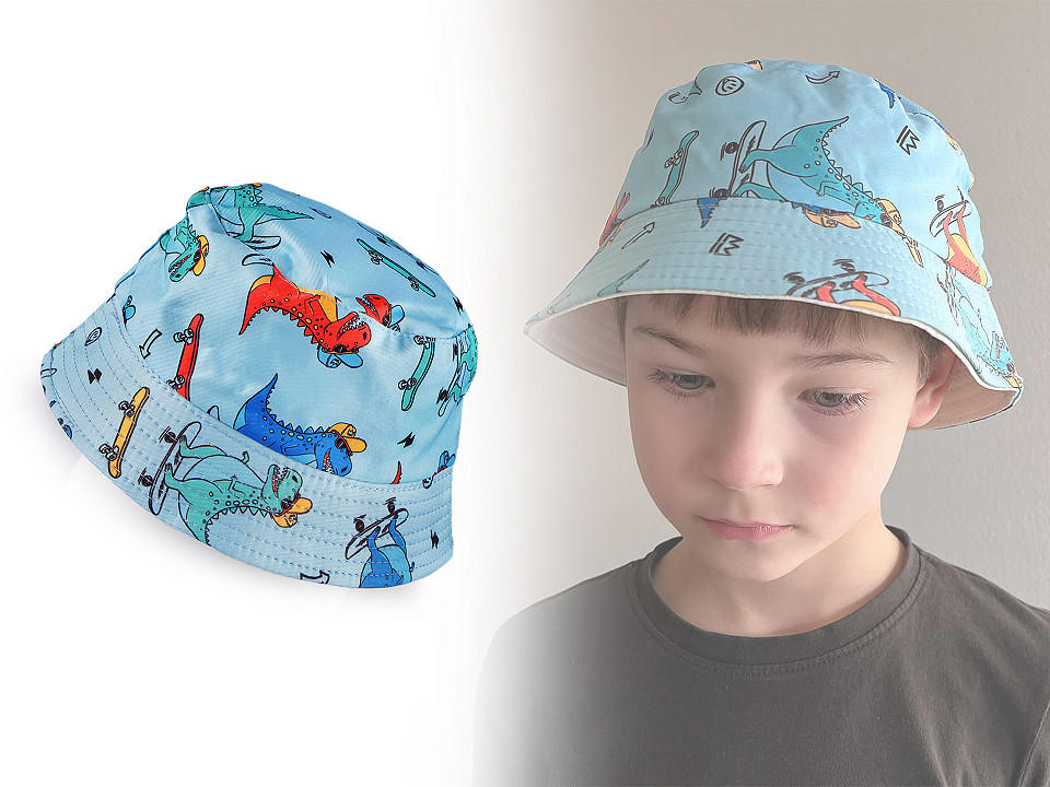 Ivory Cap with Dinosaur Pattern for Boy main image 0