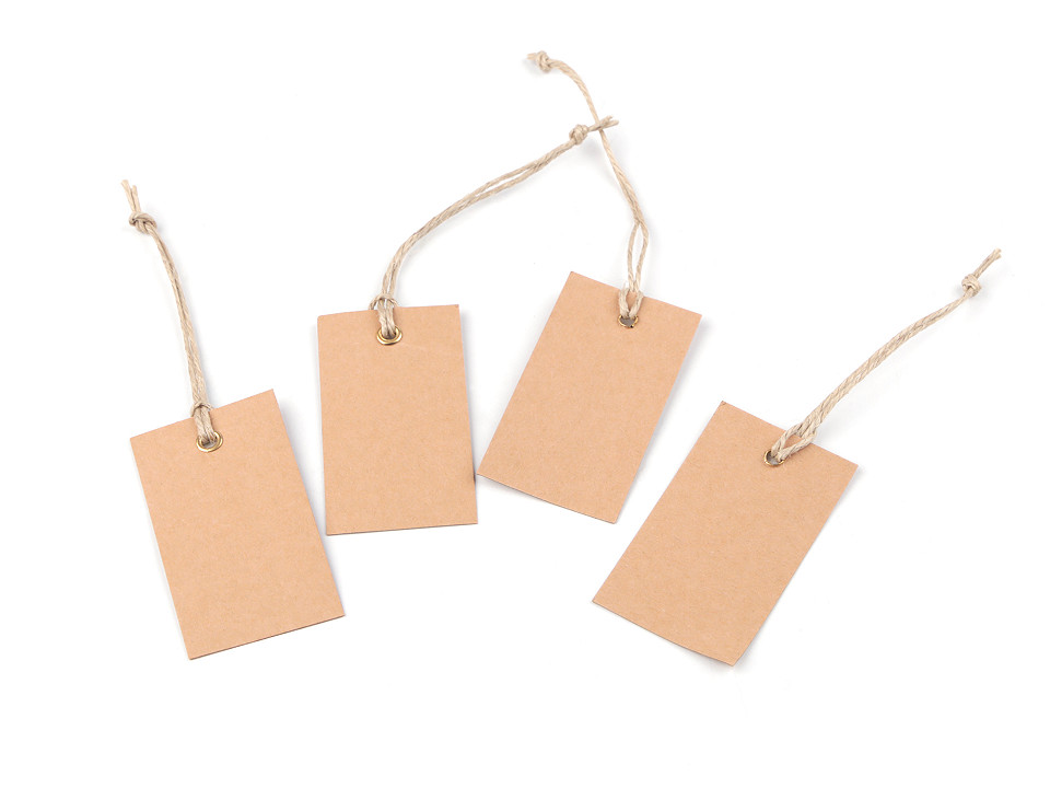 Gift Tags,200 Pcs Kraft Paper Gift Tags with String Vintage Gift Tags Brown