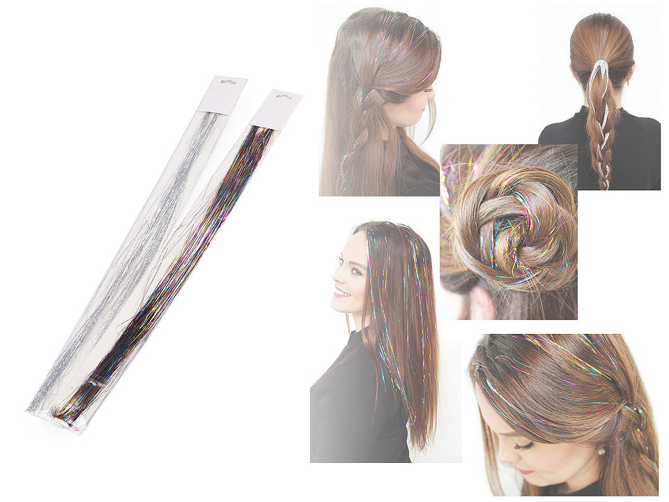 Hair Tinsel Strands / Metallic Hair Extensions | STOKLASA Haberdashery and  Fabrics