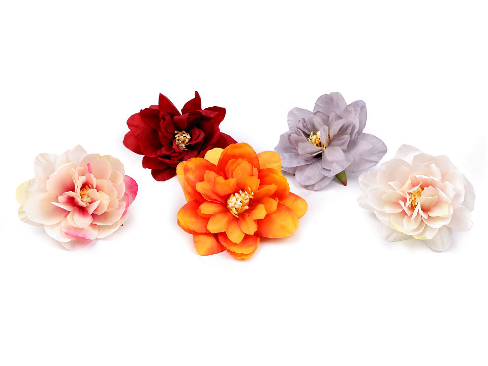 Bouton de fleur artificiel, Ø 8 cm | Mercerie et Tissus STOKLASA